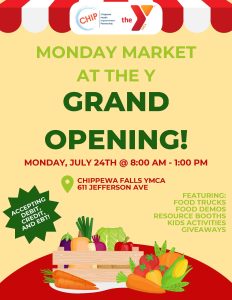 Monday Market at the Y – Grand Opening!