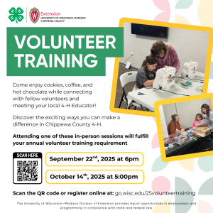 2025 In-Person Volunteer Trainings