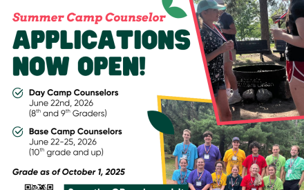 Camp Counselor Applications – Now OPEN