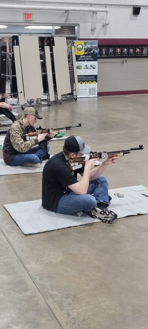 Image of participant during shooting sports practice