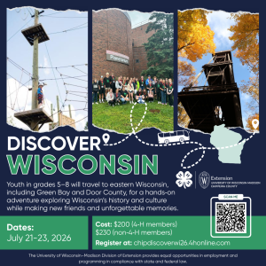Registration is now open for Discover Wisconsin!