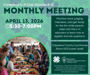 Cloverbud Monthly Meeting