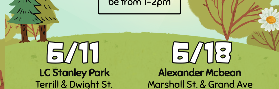 Save the Date! We’re popping up in parks around the community with our friends at the Chippewa Falls Public Library. Hope to see you there! Pop-Up in the Parks Schedule: 6/11 – LC Stanley Park 6/18 – Alexander McBean 7/13 – Ball & Knight 7/20 – James W. Buchanan 8/02 – Erickson Park 8/13 – Unity Park Each pop-up will be from 1-2pm Inclement Weather Plan: All events will move to the Chippewa Falls Public Library in the event of bad weather.