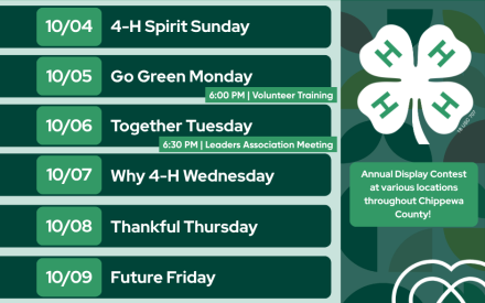 Chippewa County 4-H Celebrates National 4-H Week!